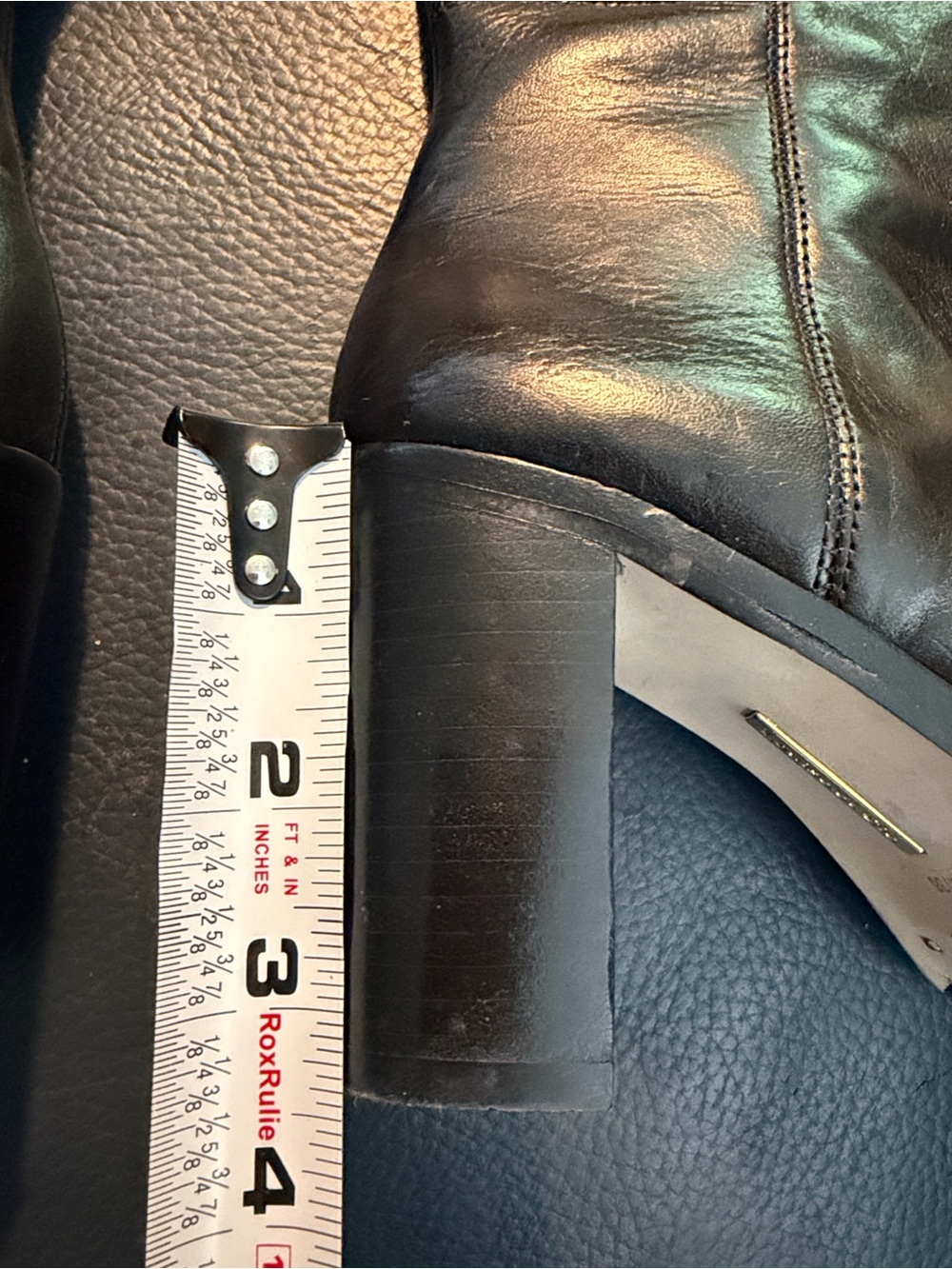 Louise et Cie Navaria Black Leather Black Over The Knee Boots size 6 36 Riding - Picture 5 of 14